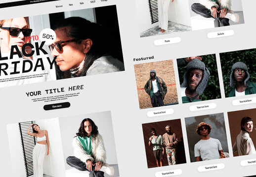 Modern Clothes E-commerce Page Layout