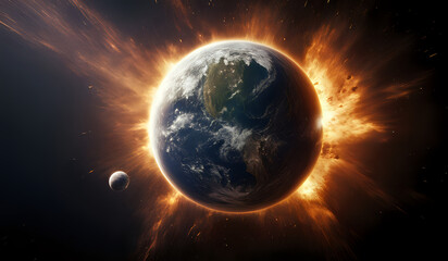 earth exploding 