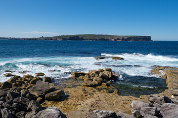 Shores near Hornby Lighthouse at South Head, New South Wales, Australia