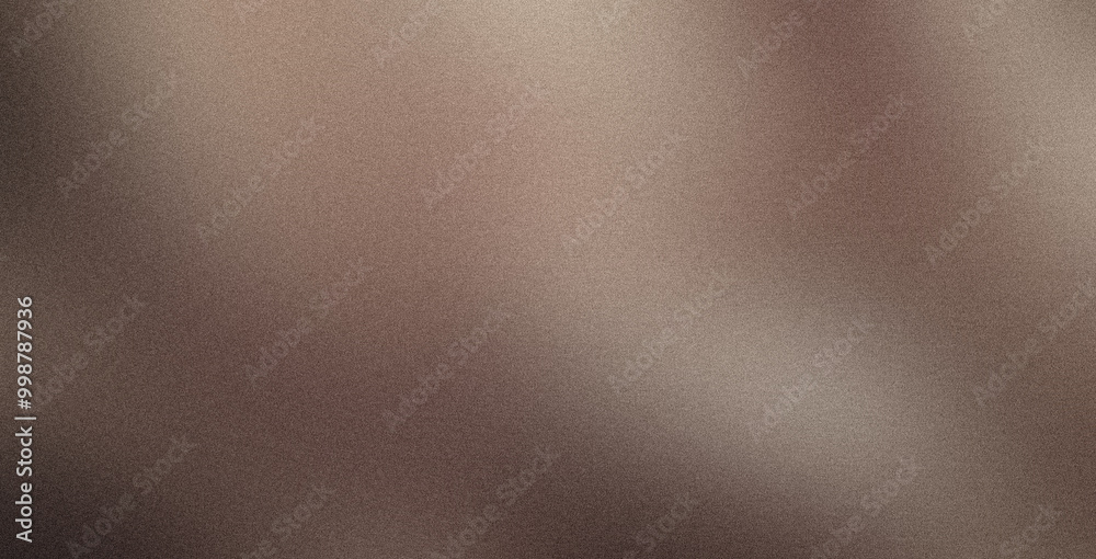 Wall mural subtle gradient effect created by light reflecting on a grainy brown metallic surface