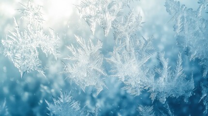 A frosty glass texture featuring icy patterns on the surface, resembling a window covered in frost. This texture creates a cold, wintery feel, ideal for holiday backgrounds and seasonal ads