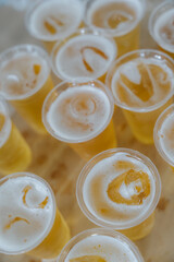 Cheers to the Weekend: Refreshing Beer in Plastic Cups 
