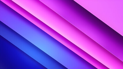 Abstract Gradient Background with Diagonal Bands in Purple Pink and Blue