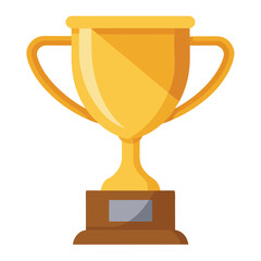 gold cup on a pedestal