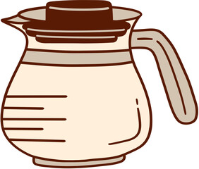 Lined Coffee Pot