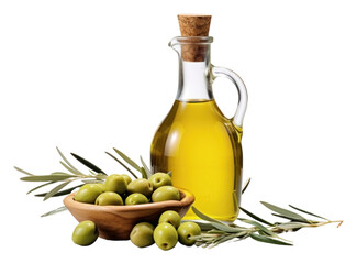 PNG Olive oil and olives food refreshment ingredient.