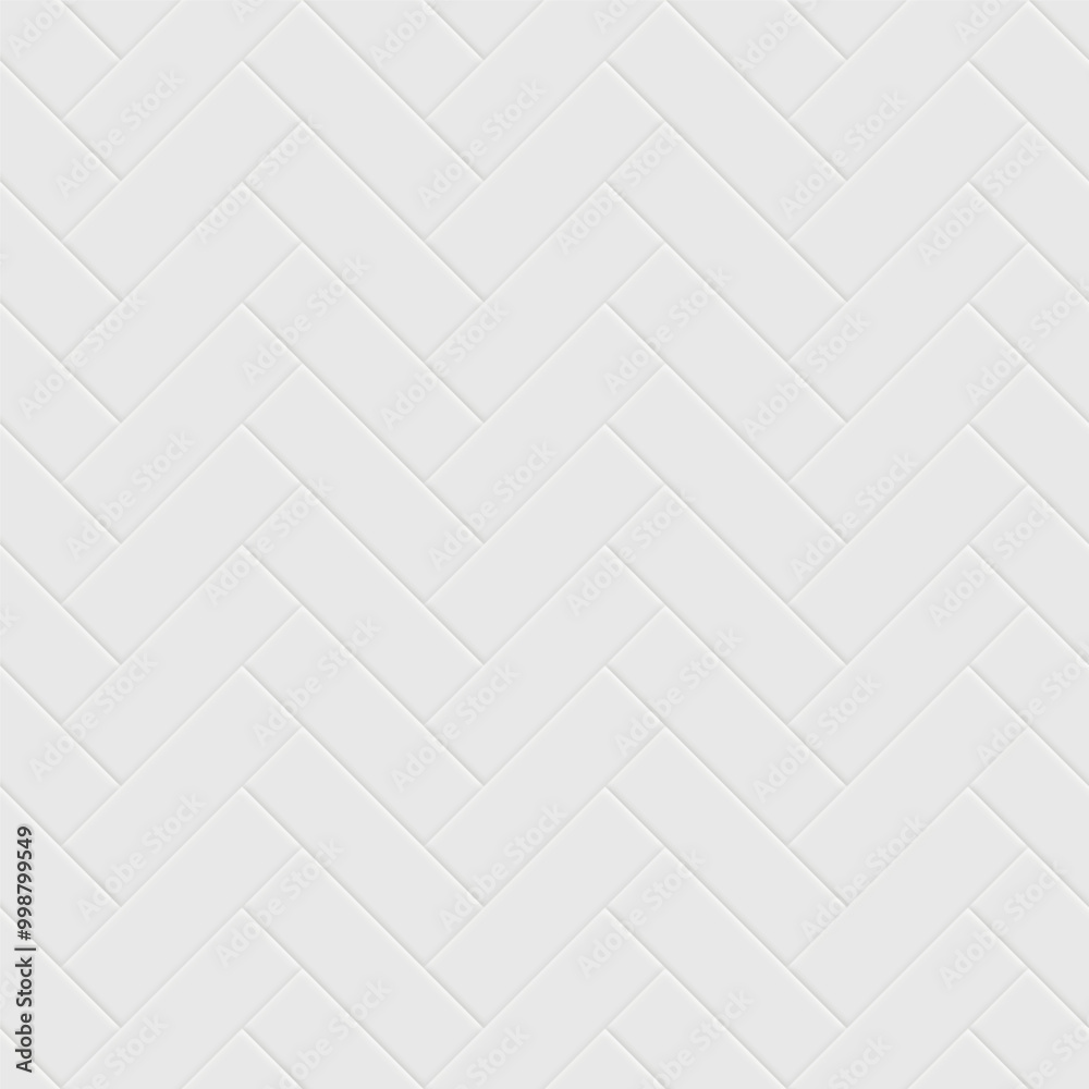 Poster seamless texture pattern of white gray tile floor or wall. new clean surface in top view for backgro
