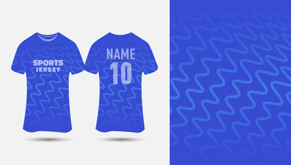 Sports T-shirt jersey design Background for sublimation With Geometric Shape. Customizable Jersey template vector Illustration.