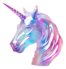 Obraz premium PNG Unicorn head animal mammal art.