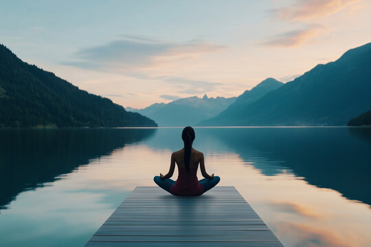 A motivational quote banner with an inspiring message surrounded by a serene landscape, ideal for self-improvement or wellness promotions.