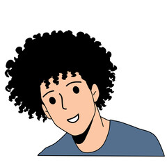Afro boy