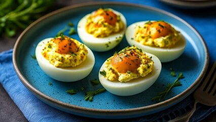  Delicious Deviled Eggs ready to be savored