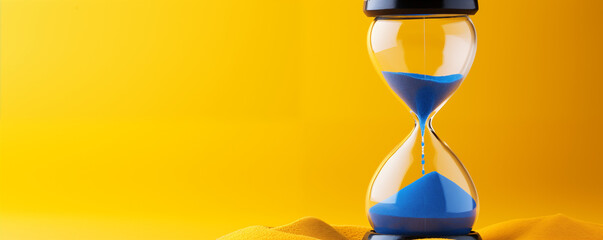 Hourglass background with copy space 