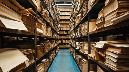 Archivists catalog and preserve historical documents for research and reference.