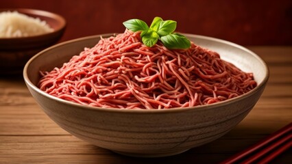  Delicious Asian noodle dish with fresh basil