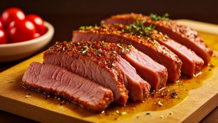  Deliciously grilled meat ready to be savored