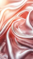   Pink fabric in focus; blurred background