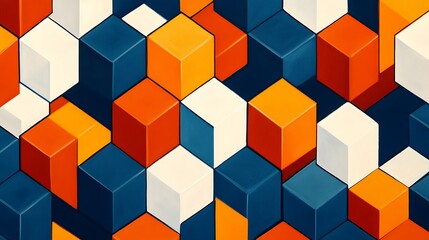 Naklejka premium Abstract 3D Cube Art Collection: Geometric Designs, Textures, and Colorful Patterns