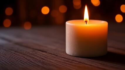  A solitary flame a warm embrace