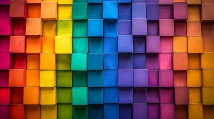 Fototapeta premium Abstract 3D Cube Art Collection: Geometric Designs, Textures, and Colorful Patterns