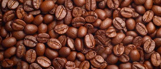 Obraz premium A pile of coffee beans stacked upon another larger pile
