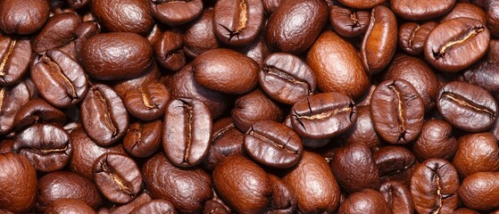 Obraz premium A heap of coffee beans stacked upon one another, with an adjacent mound below