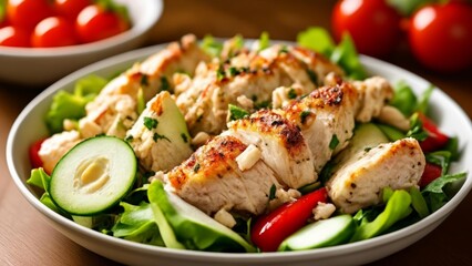  Delicious grilled chicken salad ready to be savored