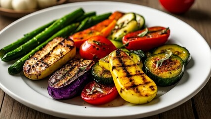  Grilled Veggie Delight  A colorful healthy and delicious meal