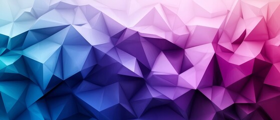 Obraz premium A triangular low-poly shape against a multicolored abstract background