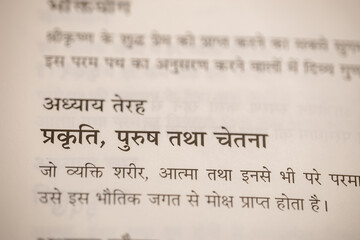 Text from the Bhagavad Gita | Ancient Wisdom and Spiritual Teachings from Hindu Scripture	
