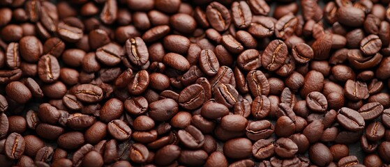 Obraz premium A stack of coffee beans atop another, forming layers