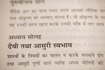 Text from the Bhagavad Gita | Ancient Wisdom and Spiritual Teachings from Hindu Scripture	
