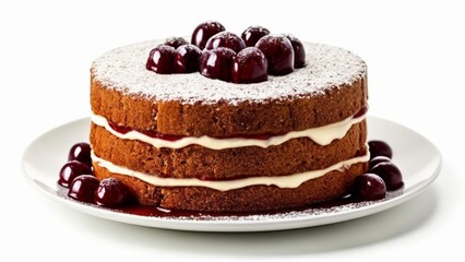  Deliciously indulgent cherry cake ready to be savored