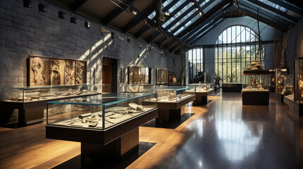 Exhibits travel museum building interior