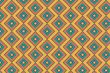 Seamless geometric pattern in Mexican style. Vector illustration.