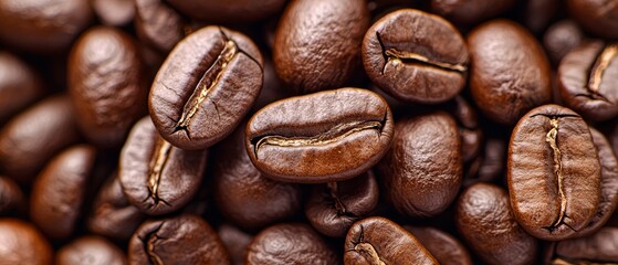 Obraz premium A heap of coffee beans stacked upon one another, with an additional pile resting atop the initial one