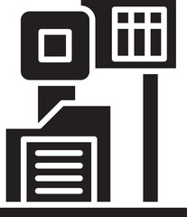 Modern Building and Edifice Icon
