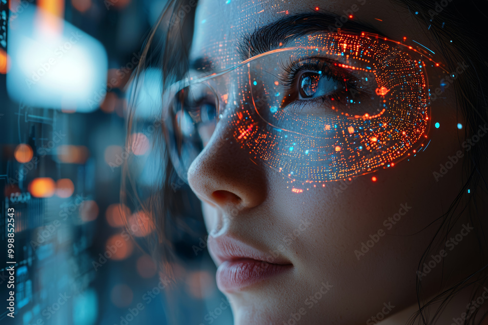 Poster a data scientist training an ai model to recognize and classify images for a visual search engine. c