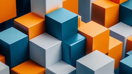 Abstract 3D Cube Art Collection: Geometric Designs, Textures, and Colorful Patterns