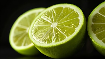 Freshly cut lime wedges ready to add zest to your dish