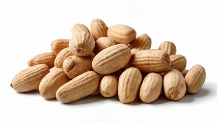Obraz premium A pile of fresh whole almonds