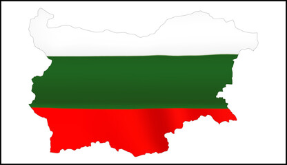 Bulgaria Flag Design and Bulgaria Map Design