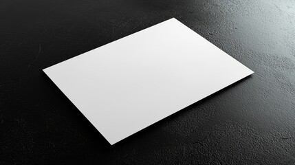 Black Glossy Surface Creative Blank Sheet Design Template.