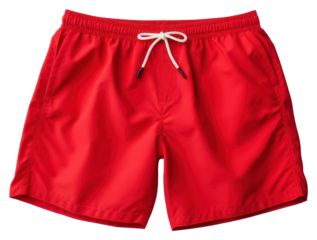 PNG Men Swim shorts red white background undergarment.
