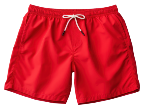 PNG Men Swim shorts red white background undergarment.