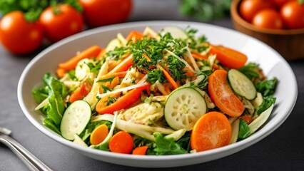  Fresh and vibrant salad ready to be enjoyed