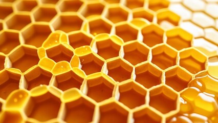  Beehive structure closeup view showcasing honeycomb pattern