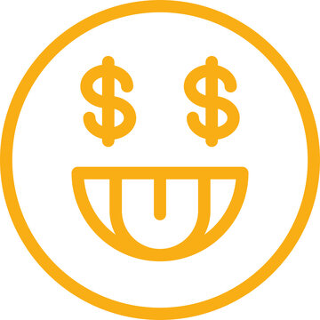 recommend clip art: Dollar Eye Emoticon Line Art
                    