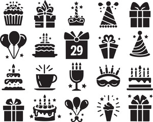 gift box icons set