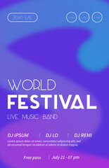 Fototapeta premium wrold_festival_poster